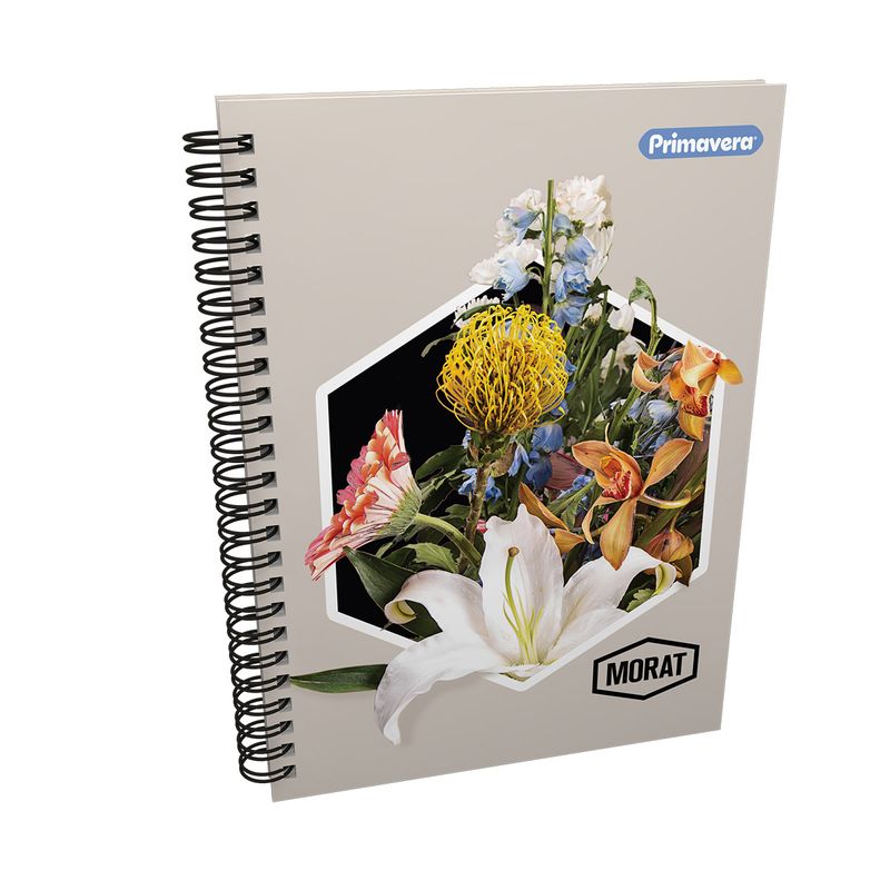 Cuaderno-Argollado-Tapa-Dura-Profesional-Rayado-MORAT-Flores-100-Hojas