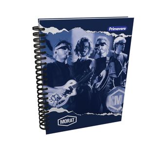 Cuaderno Argollado Tapa Dura Profesional Rayado 7 Separadores MORAT Recorte Azul 175 Hojas